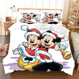 Mickey Minnie Christmas Santa Claus Bedding Set Duvet Cover Children Bed Set Queen King Siz Gift   Nightmare Before Christmas