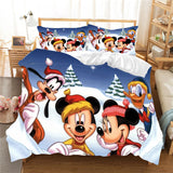 Mickey Minnie Christmas Santa Claus Bedding Set Duvet Cover Children Bed Set Queen King Siz Gift   Nightmare Before Christmas