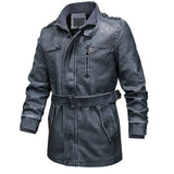 BOLUBAO Men's PU Leather Jackets Men Fashion Outdoor Locomotive Leather Jacket Winter Brand Male Faux Leather Jacket Coat