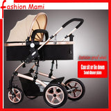 Stroller high landscape stroller can sit reclining stroller folding shock absorber trolley light baby stroller