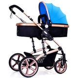 Stroller high landscape stroller can sit reclining stroller folding shock absorber trolley light baby stroller