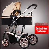 Stroller high landscape stroller can sit reclining stroller folding shock absorber trolley light baby stroller