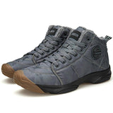 Hot Sale Winter Unisex Casual Snow Boots Men Waterproof Ankle Boots Flat Slip-Resistant Fashion Man Winter Warm Shoes Big Size