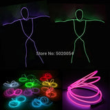 Classic EL Wire Clothing Neon Led Costume Dance Light Up Glowing Costume Halloween Costume Christmas Flashing Suit