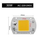 Integrated Smart IC Driver LED COB Chips High luminous flux IP65 20W 30W 50W AC110V 220-240V For DIY LED Floodlight Spotlight