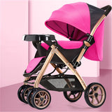 Multifunctional 3 in 1  Luxury Baby Stroller Folding stroller Light carrying belt Suit for  Lying and Seat