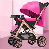 Multifunctional 3 in 1  Luxury Baby Stroller Folding stroller Light carrying belt Suit for  Lying and Seat