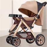 Multifunctional 3 in 1  Luxury Baby Stroller Folding stroller Light carrying belt Suit for  Lying and Seat