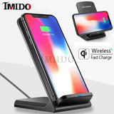Best QI wireless charger for iphone 11 pro max xs x xr 10w qi wireless Desktop Stand charging for samsung note10+ s10 s9 s8 mi 9