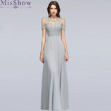 Hollow Out Short Sleeve Long Mother Of the Bride Evening Dresses