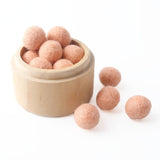 20pc 20mm Christmas Wool Felt Ball Wool Pom Poms Safe And Soothe Gumball Beads DIY Craft Round Wool Felt Balls Make Ring Rattle