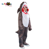 Eraspooky Child Animal Jumpsuit Grey Shark Costume Cosplay Halloween Costume for Kids Boys Carnival Party Outfit Fancy Dres