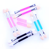 10pcs/set Eyeshadow Applicator Brush Sponge single head Tipped Oval Make Up Supplies Portable Makeup Tools Set