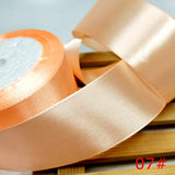 HL 5 meters 15/20/25/40/50mm  Solid Color Satin Ribbons Wedding Decorative Gift Box Wrapping Belt DIY Crafts