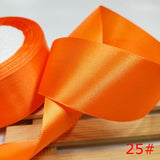 HL 5 meters 15/20/25/40/50mm  Solid Color Satin Ribbons Wedding Decorative Gift Box Wrapping Belt DIY Crafts