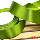 HL 5 meters 15/20/25/40/50mm  Solid Color Satin Ribbons Wedding Decorative Gift Box Wrapping Belt DIY Crafts