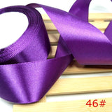 HL 5 meters 15/20/25/40/50mm  Solid Color Satin Ribbons Wedding Decorative Gift Box Wrapping Belt DIY Crafts