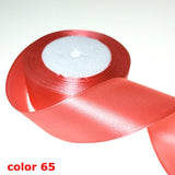 HL 5 meters 15/20/25/40/50mm  Solid Color Satin Ribbons Wedding Decorative Gift Box Wrapping Belt DIY Crafts
