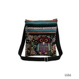 Miyahouse cute lady shoulder bag owl print messenger flap bag female mini canvas ladies bag double zipper ladies messenger bag