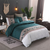 Simple Duvet Cover Set Floral Printing Bedding Set Cotton Bed Linens Quilt Covers Sets Queen King Size BedClothes(No Bed Sheet)