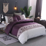 Simple Duvet Cover Set Floral Printing Bedding Set Cotton Bed Linens Quilt Covers Sets Queen King Size BedClothes(No Bed Sheet)