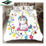 GOANG queen bedding set luxury home textiles 3d Digital printing cartoon fox bed sheet duvet cover pillow case 100% Microfiber