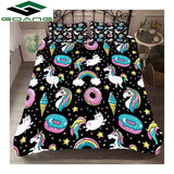 GOANG queen bedding set luxury home textiles 3d Digital printing cartoon fox bed sheet duvet cover pillow case 100% Microfiber
