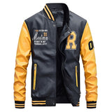 Maxulla PU Leather Jacket Mens Fashion Hip Hop Leather Coats Male Causal