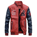 Maxulla PU Leather Jacket Mens Fashion Hip Hop Leather Coats Male Causal