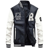 Maxulla PU Leather Jacket Mens Fashion Hip Hop Leather Coats Male Causal