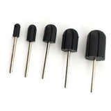 1pcs 5*11 7*13 10*15 13*19 16*25 Nail Drill Sanding Bands Block Caps Cutters Bits for Manicure Pedicure Professional Rubber