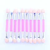 10pcs Disposable Eye Shadow Sponge Applicator Set with Double Sides