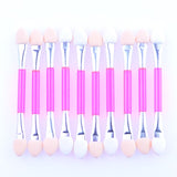 10pcs Disposable Eye Shadow Sponge Applicator Set with Double Sides