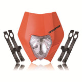 FREE SHIPPING MZOOM Motorcycle Dirt Bike Motocross Supermoto Headlamp Universal Headlight Fairing for KTM SX EXC