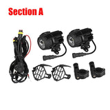 FADUIES Motorcycle LED Auxiliary Fog Light Safety Driving Spot Lamp For BMW R1200GS ADV