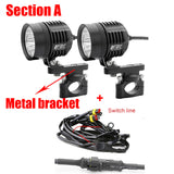 FADUIES Motorcycle LED Auxiliary Fog Light Safety Driving Spot Lamp For BMW R1200GS ADV