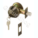 Home Door Gate Single Cylinder Deadbolt Chrome Stainless Steel Dead Bolt Door Lock