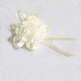 Wedding Wrist Corsage Bracelet Flowers Wedding Bracelet Bridesmaid Sisters Hand Flowers Ribbon Roses Artificial Wedding Planner