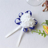 Wedding Wrist Corsage Bracelet Flowers Wedding Bracelet Bridesmaid Sisters Hand Flowers Ribbon Roses Artificial Wedding Planner