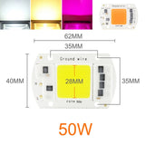 Kaguyahime COB LED Chip 220V 5W 20W 30W 50W Smart IC Integrated Cob Chip DIY For LED Floodlight Spotlight  Lamp Beads Grow Light