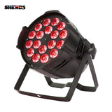 SHEHDS Aluminum Alloy LED Par 18x18W RGBWA+UV 6in1 LED Par Can Par Led Spotlight DJ Projector Wash Lighting Stage Lighting