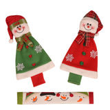 Protective Handle Cover Set Adorable Durable Refrigerator Door Anti Collision Christmas Decoration Non Slip Kitchen Appliance