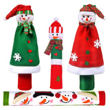 Protective Handle Cover Set Adorable Durable Refrigerator Door Anti Collision Christmas Decoration Non Slip Kitchen Appliance