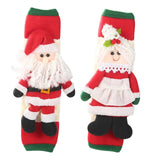 new 2pcs Christmas Microwave Oven Handle Protective Covers Santa Refrigerator Door Handle Gloves Fridge Kitchen Appliance