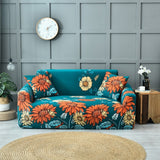 Fashion Flower Plant Print Stretch Sofa Cover Elastic Loveseat Couch Covers For Living Room Dustproof All-inclusive Slipcovers