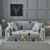 Fashion Flower Plant Print Stretch Sofa Cover Elastic Loveseat Couch Covers For Living Room Dustproof All-inclusive Slipcovers