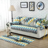 1-Piece Nordic Style Anti-slip Sofa Cover Cotton Slipcovers for Leather Sofas High Quality Loveseat Sectional Corner Couch Cover - shopwishi 