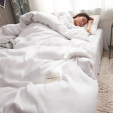King/Queen Size Colored Duvet Cover Fitted Sheets