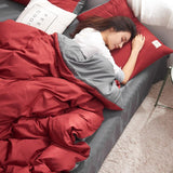 King/Queen Size Colored Duvet Cover Fitted Sheets