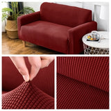 Velvet Sofa Covers for Living Room Solid Sectional Sofa Cover Elastic Couch Cover Home Decor Fundas Sofa Slipover Top Quality